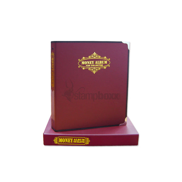 3-Ring Banknote Album File (Empty) With Dust cover
