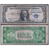 AMERICA 1 DOLLAR SILVER CERTIFICATE 1935 P-416a USED GRADE