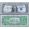 AMERICA 1 DOLLAR SILVER CERTIFICATE 1957 P-419 USED GRADE