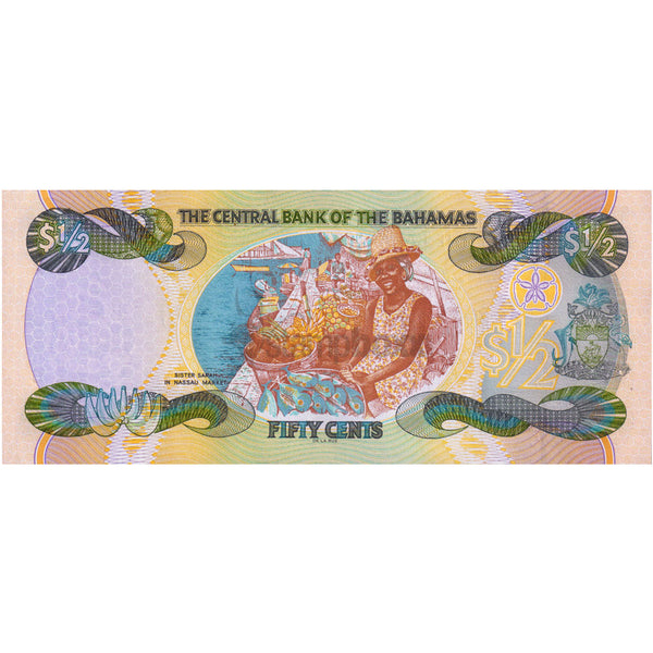 BAHAMAS ½ DOLLAR 2001 P-68 UNC