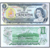 CANADA 1 DOLLAR 1973 P-85a(1) USED SERIAL 7446