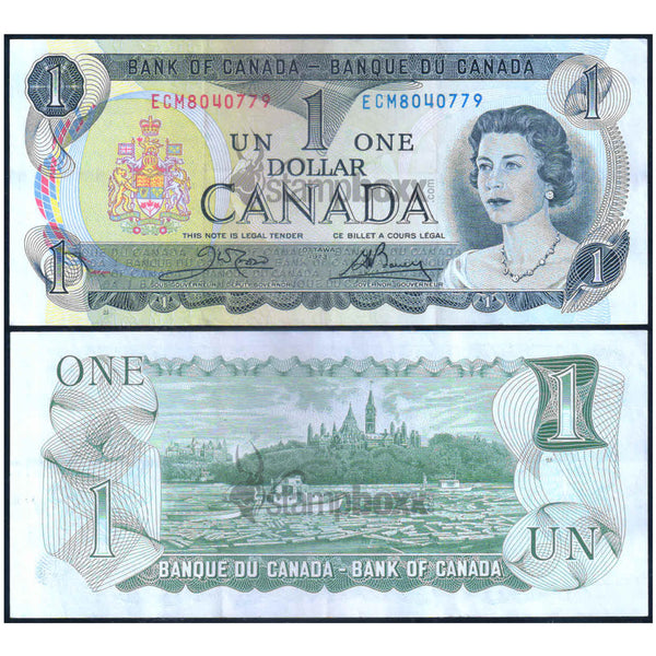 CANADA 1 DOLLAR 1973 P-85c USED GRADE