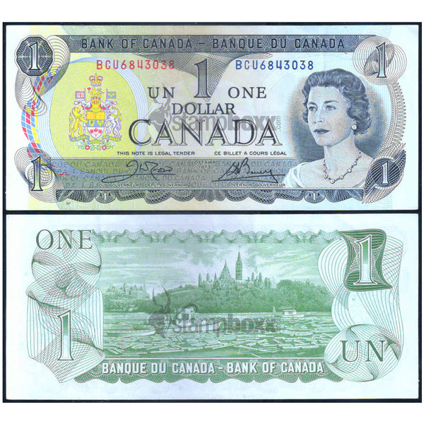 CANADA 1 DOLLAR 1973 P-85c USED GRADE