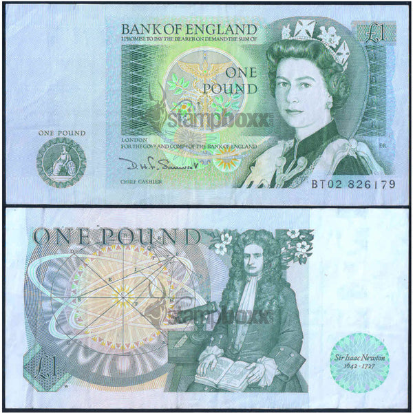 ENGLAND 1 POUND 1978 P-377 USED GRADE