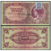 HUNGARY 10000 PENGO 1945 P-119b(1) USED GRADE SERIAL 6952