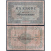 NORWAY 1 KRONE 1917 P-13 USED GRADE SERIAL 3294