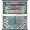 SACHSEN - GERMAN STATE 50000 MARK 1923 P-S959 USED GRADE