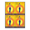 SURYA NAMASKAR - PRANAMASANA 25 RUPEES 2016 BLOCK OF 4 MNH