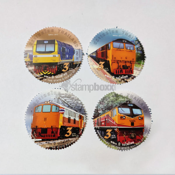 THAILAND 4v STATE RAILWAY ANNIVERSARY 2017 MNH