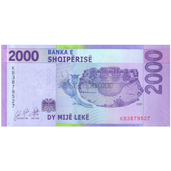 ALBANIA 2000 LEKE 2020 P-79 UNC