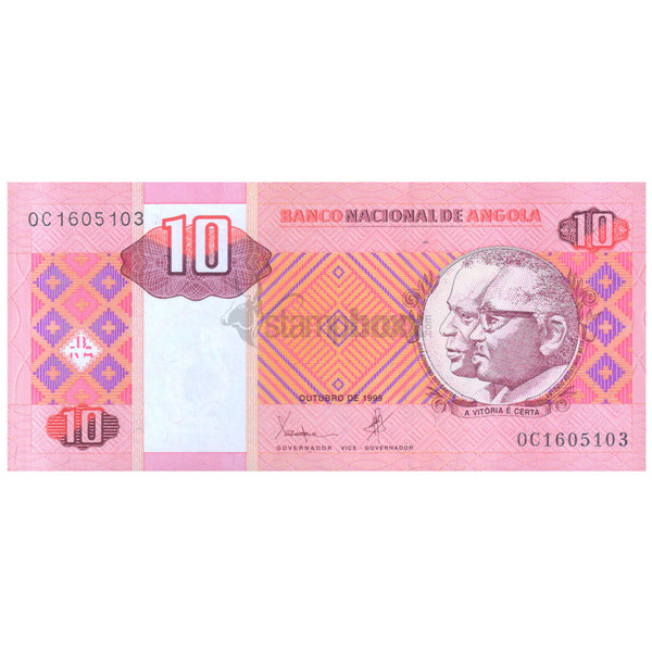 ANGOLA 10 KWANZAS 1999 P-145a UNC