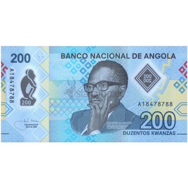 ANGOLA 200 KWANZAS 2020 P-160 UNC POLYMER