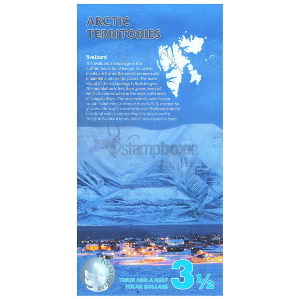ARCTIC TERRITORIES 3½ POLAR DOLLAR UNC - PRIVATE ISSUE