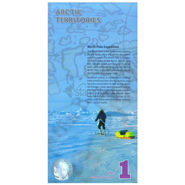ARCTIC TERRITORIES 1 DOLLAR 2014 UNC POLYMER - PRIVATE ISSUE