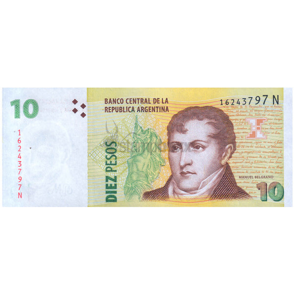ARGENTINA 10 PESOS 2003 P-354 UNC