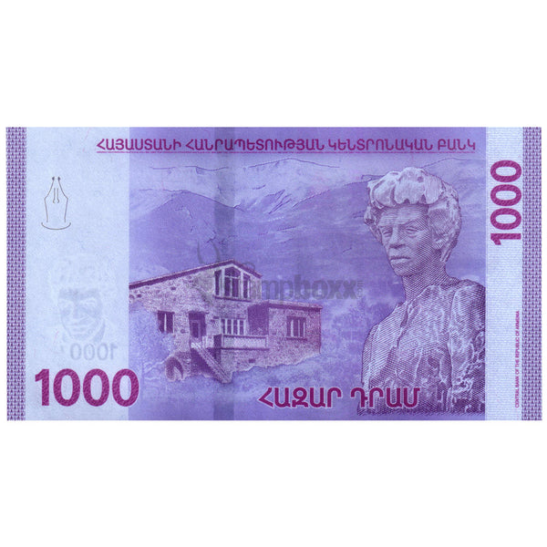 ARMENIA 1000 DRAM 2018 P-W61 UNC HYBRID