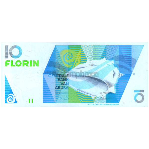ARUBA 10 FLORIN 1990 P-7 UNC