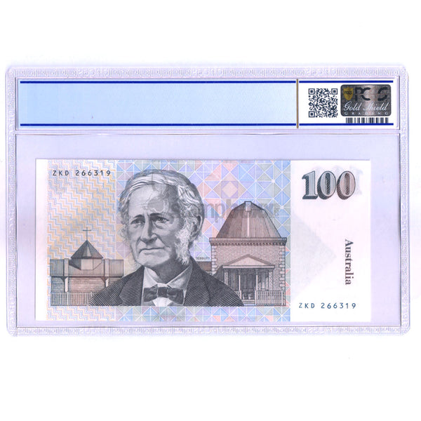AUSTRALIA 100 DOLLARS 1992 P-48d UNC GRDAED 64 EPQ