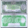 AUSTRALIA 1 POUND 1961-65 P-34 USED GRADE - SMALL TEAR