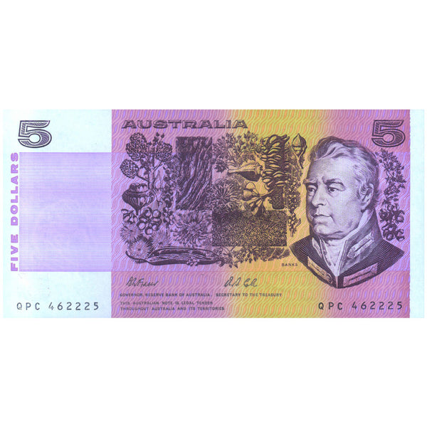AUSTRALIA 5 + 5 DOLLARS (POLYMER + PAPER) 1992 P-50b + P-44 UNC FOLDER