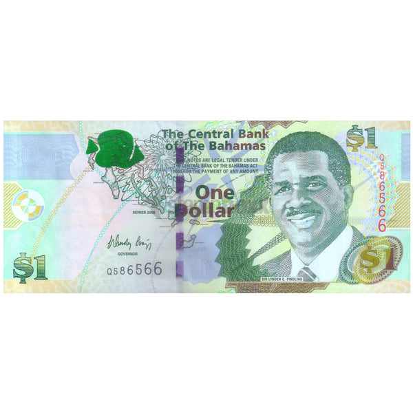 BAHAMAS 1 DOLLAR 2008 P-71 UNC