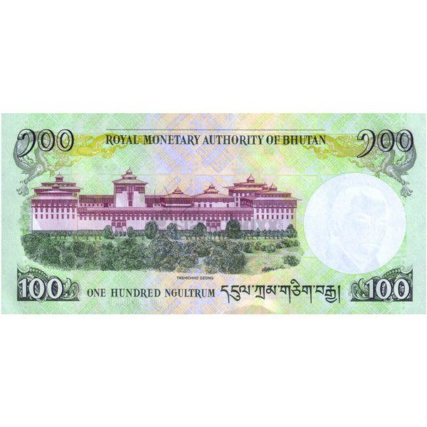 BHUTAN 100 NGULTRUM 2015 P-32c UNC