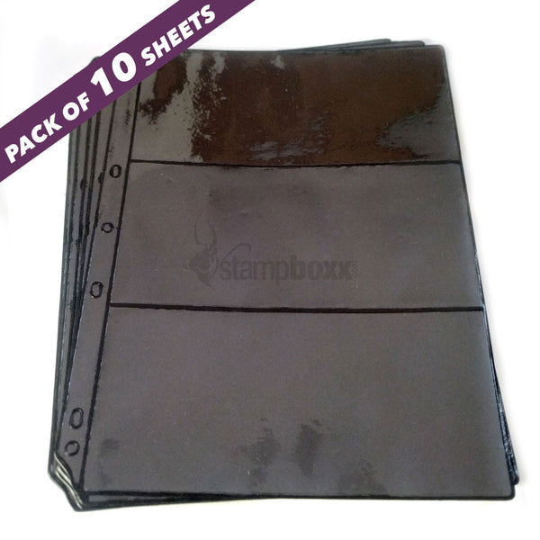 Indian Made - Black - Banknote Album Refill3-Divider