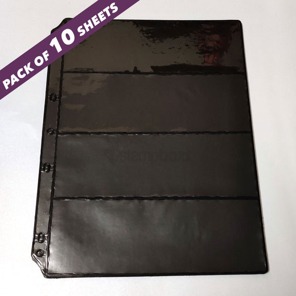Indian Made - Black - Banknote Album Refill4-Divider