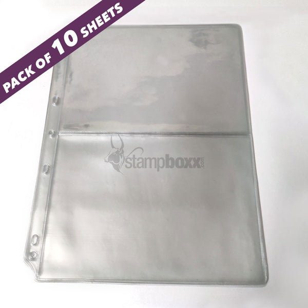 Indian Made - Transparent Banknote Album Refill2-pocket Pack of 10