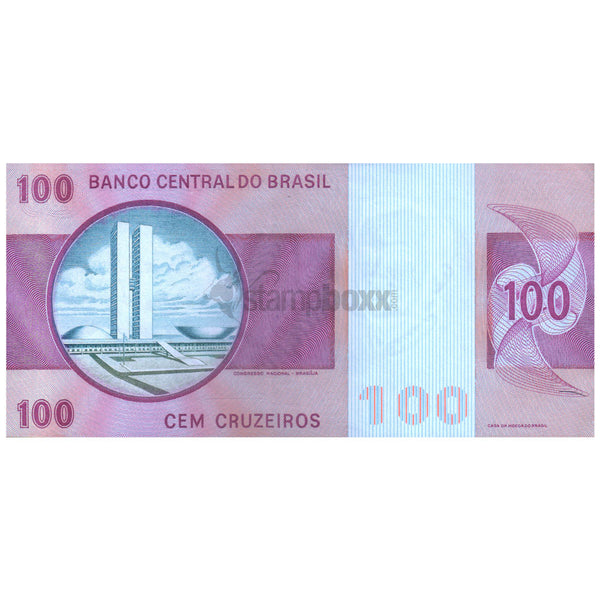 BRAZIL 100 CRUZADOS 1974-81 P-195A UNC
