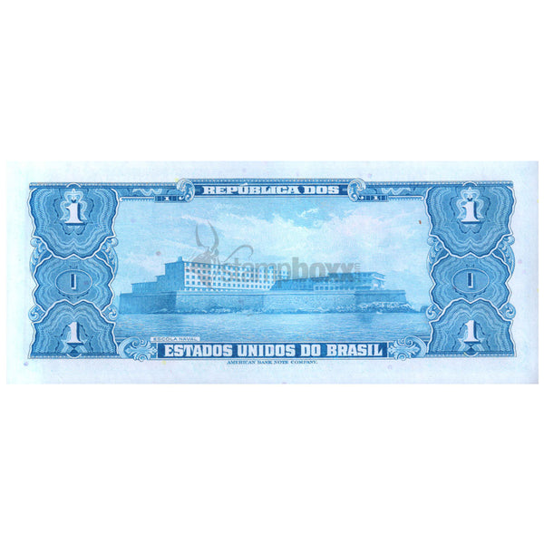 BRAZIL 1 CRUZEIRO 1954-1958 P-150a UNC