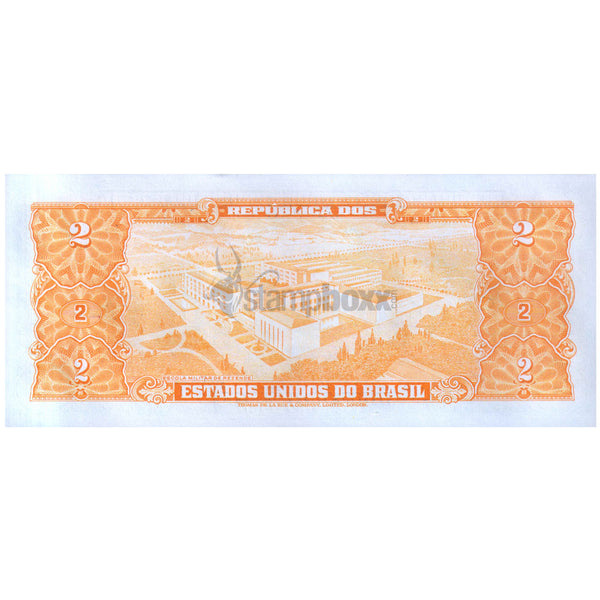 BRAZIL 2 CRUZEIROS 1956 P-157Aa