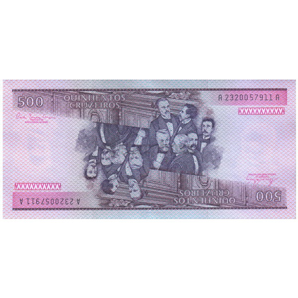 BRAZIL 500 CRUZEIROS 1985 P-200b UNC