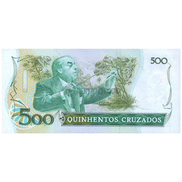 BRAZIL 500 CRUZADOS 1988 P-212d UNC