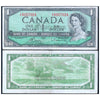 CANADA 1 DOLLAR 1954 P-75c USED SERIAL 7024