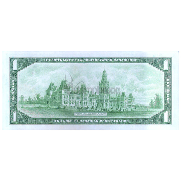 CANADA 1 DOLLAR 1967 P-84a aUNC