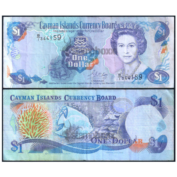 CAYMAN ISLANDS 1 DOLLAR1996 P-16 USED