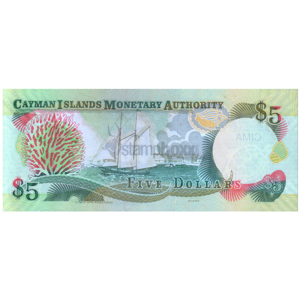 CAYMAN ISLANDS 5 DOLLARS 2005 P-34a UNC