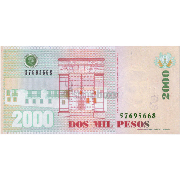 COLOMBIA 2000 PESOS 2012 P-457 UNC