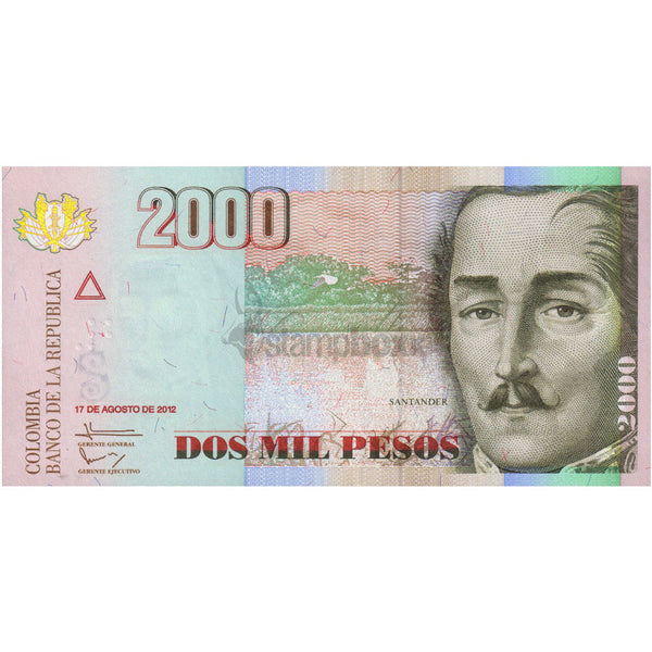 COLOMBIA 2000 PESOS 2012 P-457 UNC