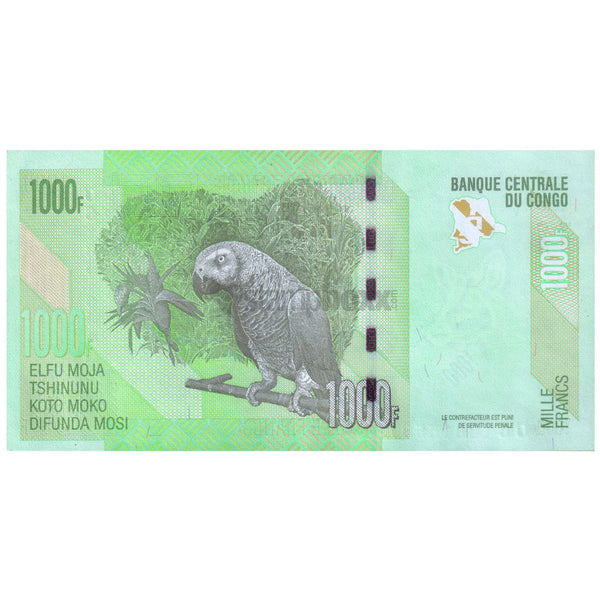 CONGO DEMOCRATIC REPUBLIC 1000 FRANCS 2022 P-101b UNC
