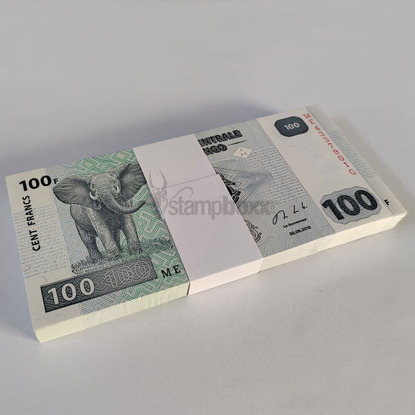 CONGO 100 FRANCS 2013 UNC BUNDLE