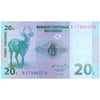 CONGO DEMOCRATIC REPUBLIC 20 CENTIMES 1997 P-83 UNC