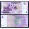 CONGO REPUBLIC 5 FRANCS 1997 P-86 USED GRADE