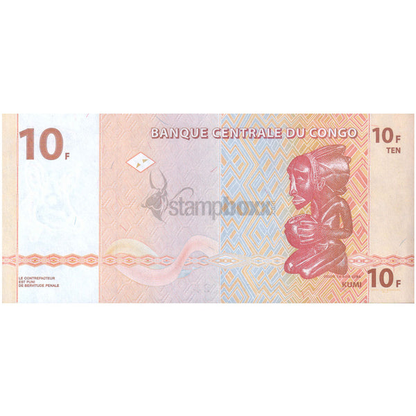 CONGO DEMOCRATIC REPUBLIC 10 FRANCS 2003 P-93a UNC