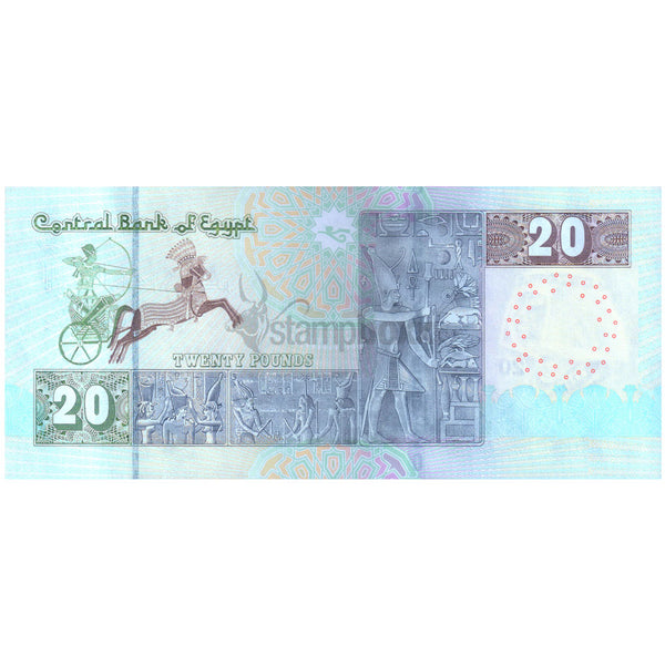 EGYPT 20 POUNDS 2022 P-74 UNC