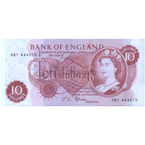 ENGLAND 10 SHILLINGS 1960-70 P-373c UNC