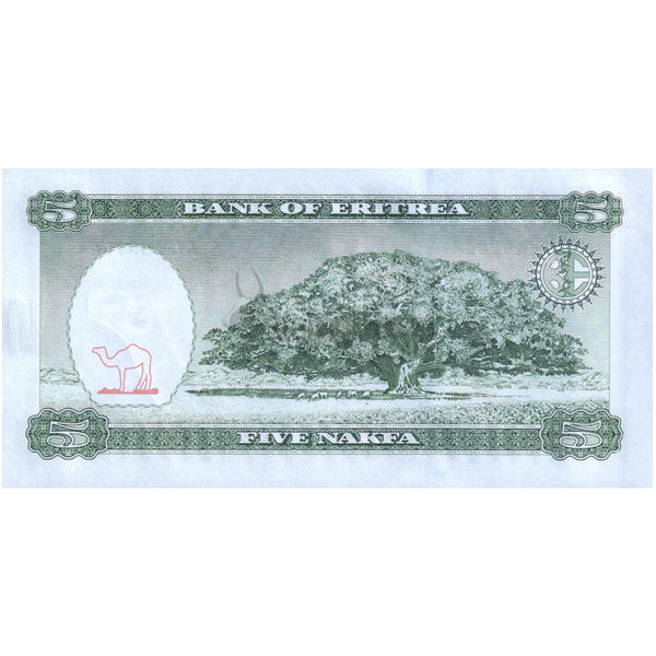 ERITREA 5 NAKFA 1997 P-2 UNC