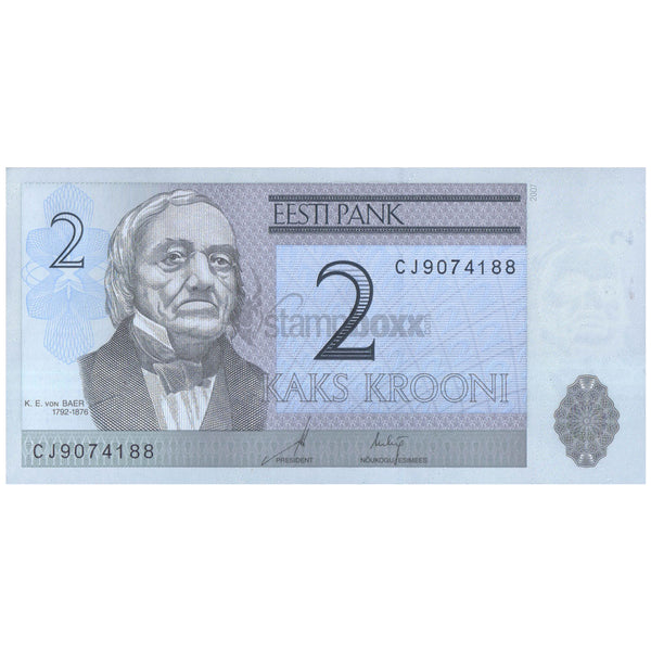 ESTONIA 2 KROONI 2007 P-85b UNC