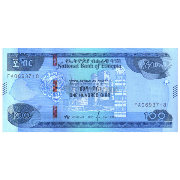 ETHIOPIA 100 BIRR 2023 P-57 UNC